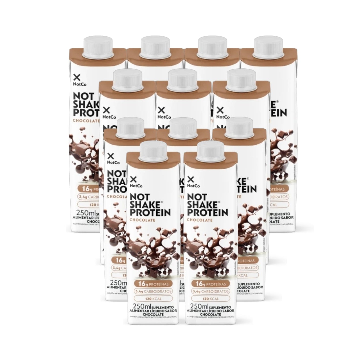 PACK X12 BEBIDA VEGETAL NOT SHAKE PROTEIN 250ML - NOTCO