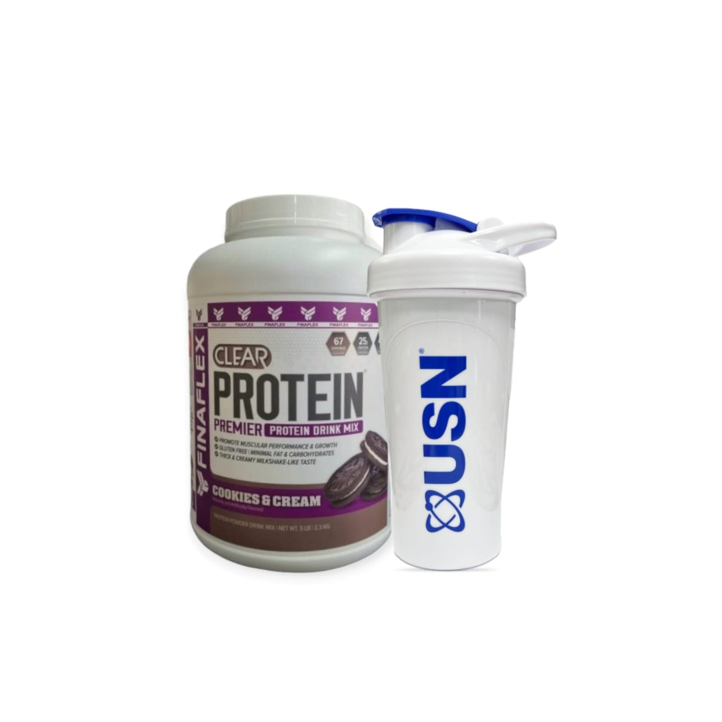 PACK PROTEINA CLEAR 5LBS + SHAKER - FINAFLEX