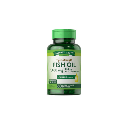 OMEGA 3 FISH OIL 1400 MG - 60 CAPS - NATURE'S TRUTH