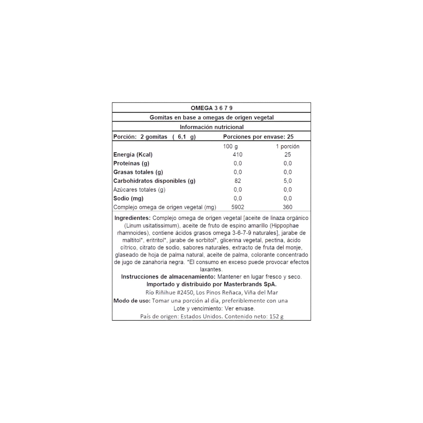 OMEGA 3-6-7-9 VEGANO 50 GOMITAS - NATURE'S TRUTH