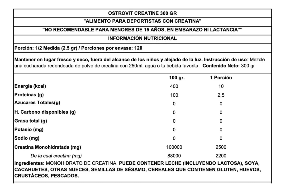 PACK CREATINA 300GR OSTROVIT + PRE ENTRENO BOOST + SHAKER - XP SPORTS