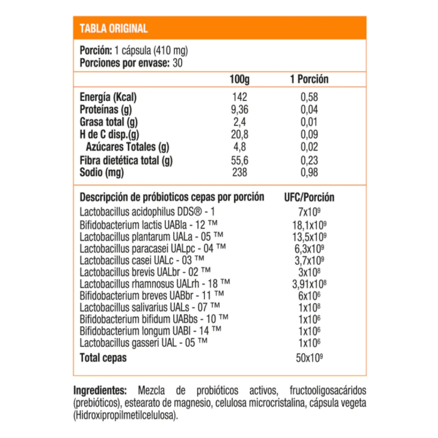 PROBIOTICO PRO-BIOTIX HIGH POTENCY 30 CAPS - NEWSCIENCE