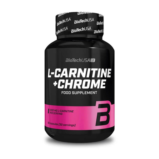 L- CARNITINE + CHROME 60 CAPSULAS - BIOTECHUSA