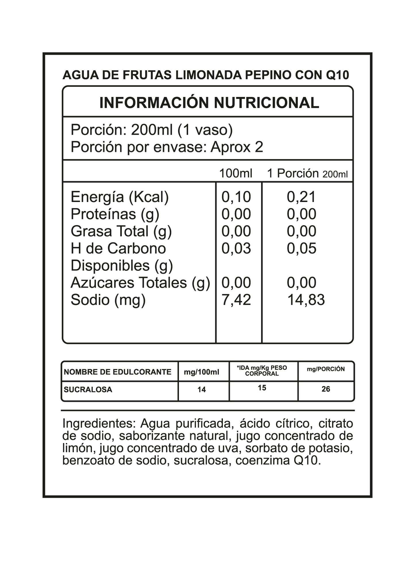 LIMONADA COENZIMA Q10 355ML - BY I LIKE