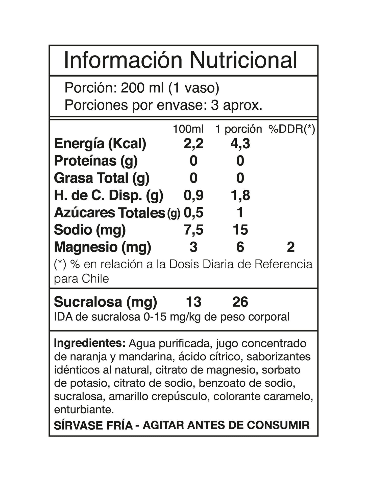 AGUA DE FRUTAS + CITRATO DE MAGNESIO 550CC - I LIKE