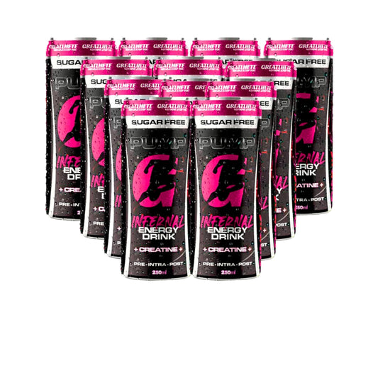 PACK 12 ENERGETICAS INFERNAL ENERGY DRINK - GREATLHETE