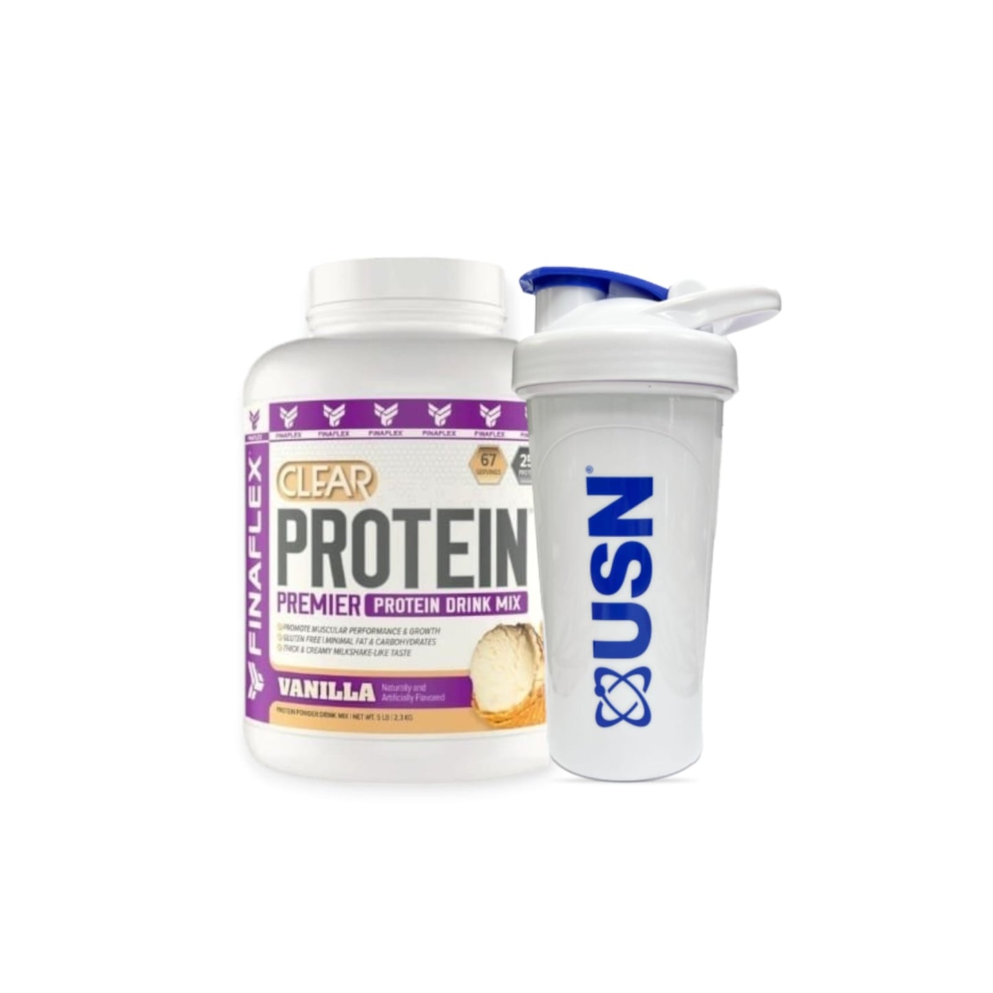 PACK PROTEINA CLEAR 5LBS + SHAKER - FINAFLEX