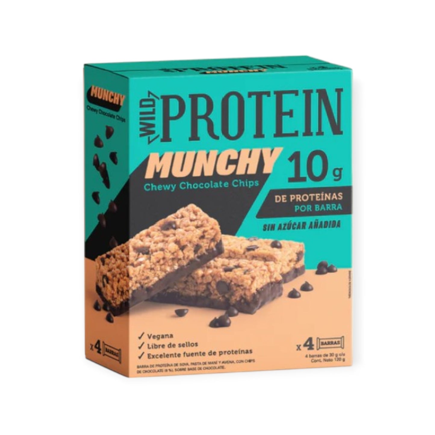 WILD PROTEIN MUNCHY 4 UNIDADES - WILD FOODS