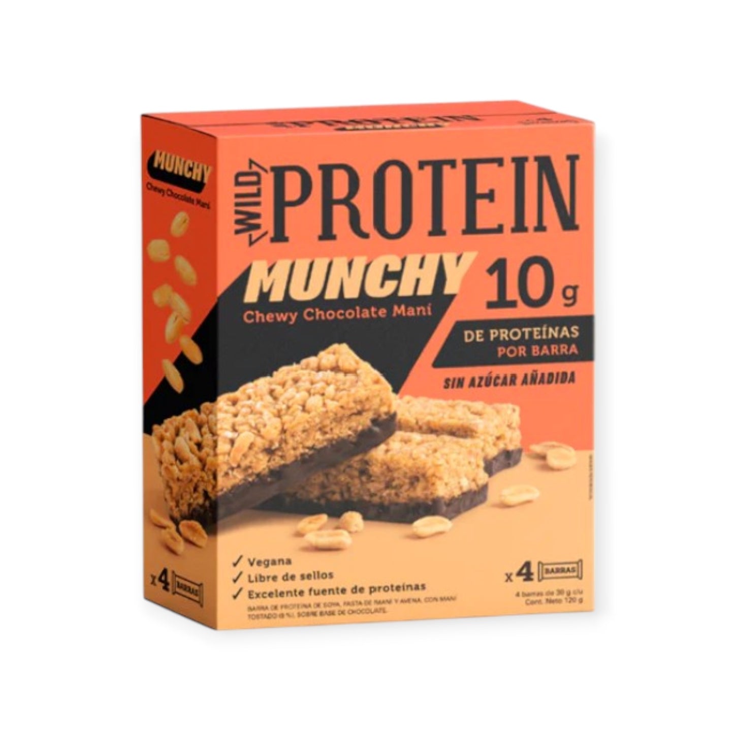 WILD PROTEIN MUNCHY 4 UNIDADES - WILD FOODS