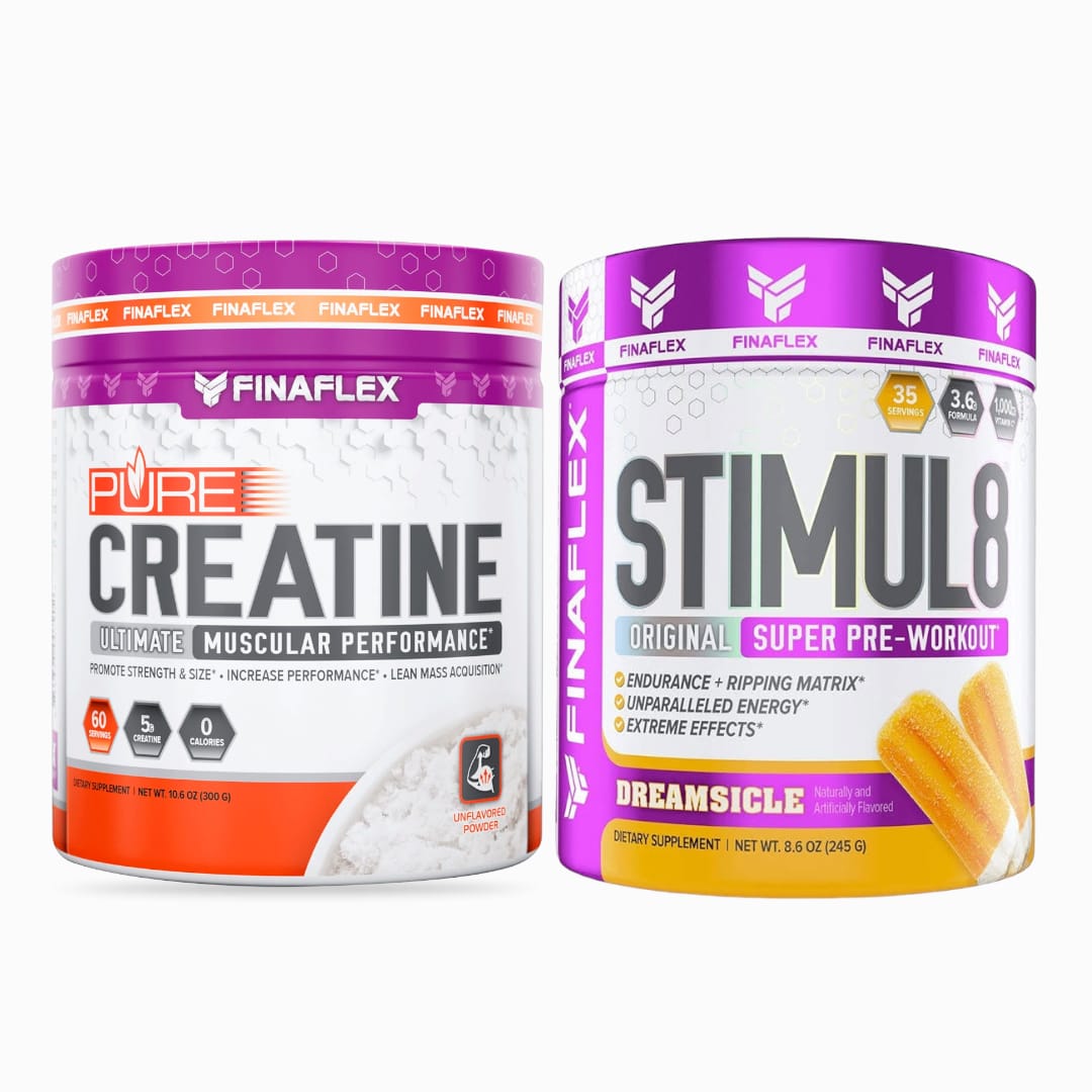 Creatina Finaflex Pure Creatine 300g/60sv + STIMUL8 PRE WORKOUT 35sv Finaflex