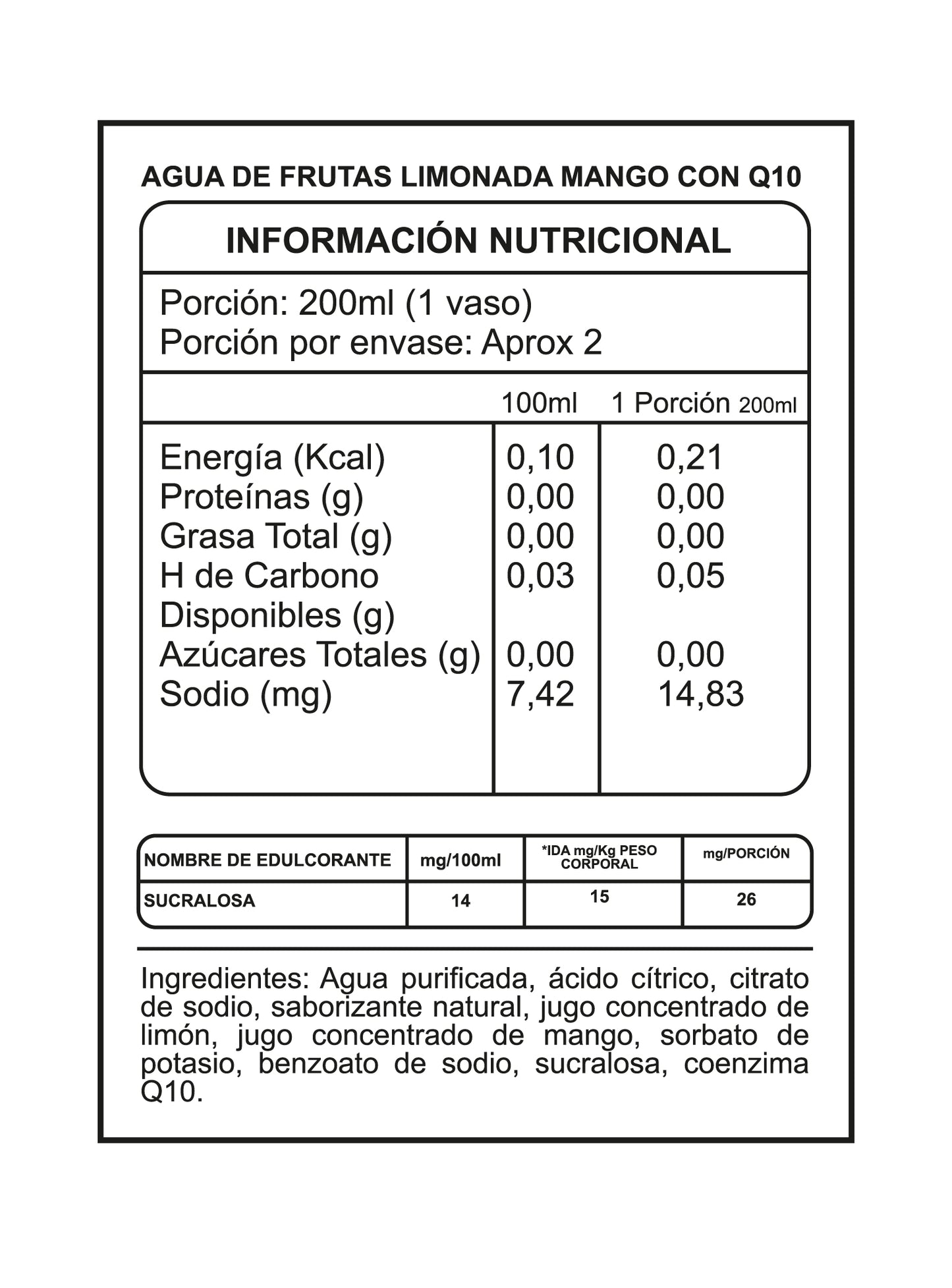 LIMONADA COENZIMA Q10 355ML - BY I LIKE