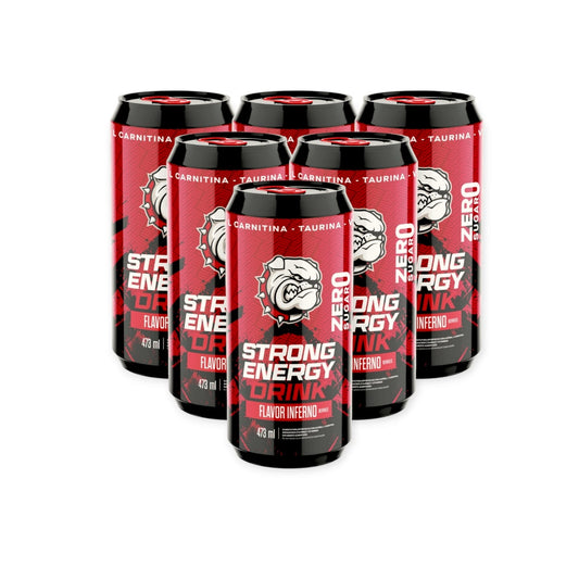 PACK 6 ENERGETICAS ENERGY DRINK INFERNO 473ML - STRONGEST